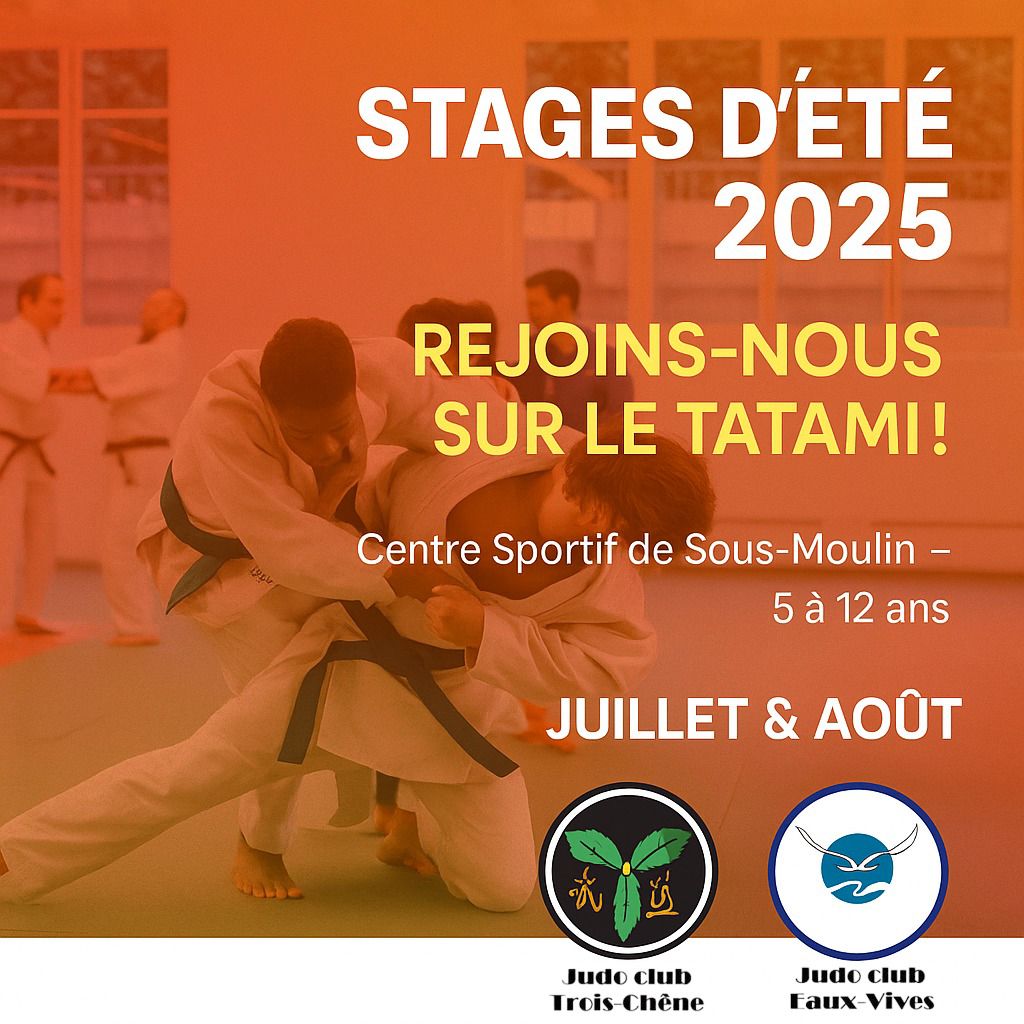 🥋 Stages de Judo – Vacances d’été 2025